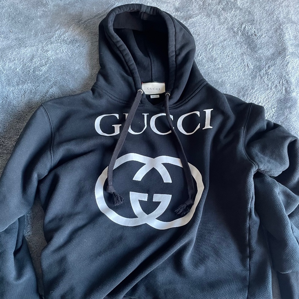Gucci interlocking g hoodie large